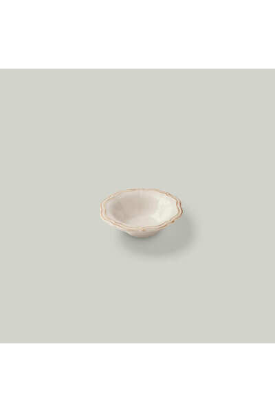 Cinnamon Porcelain 12 cm Snack Bowl Ecru-Brown