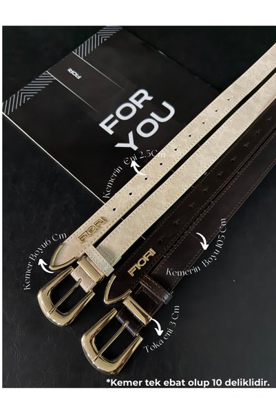 Bridge Buckle End Set Women's Pants Belt, Jacket Belt, Dress Belt, Shirt Belt