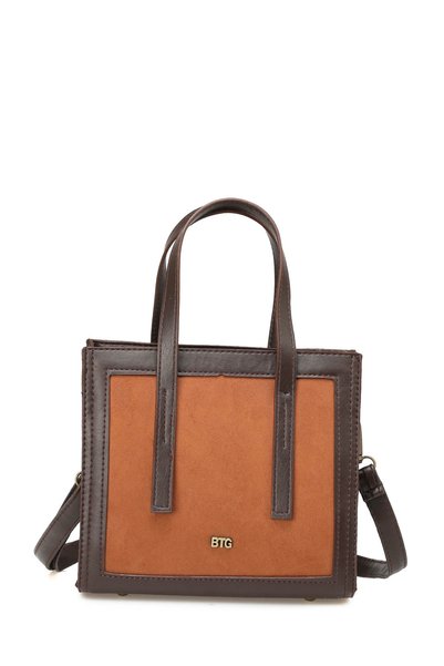 Suet Western El 5Pr Tan Women's Handbag