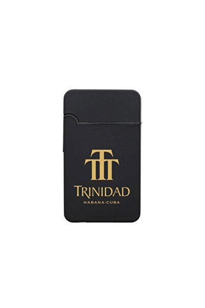 Trinidad пластичен запалка за пури со млазен пламен и секач, црна