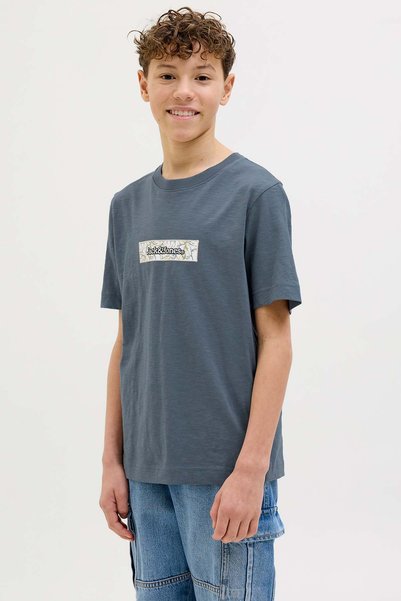 Jorsplit Aop Brandin Blue Male Child Short Sleeve T-Shirt