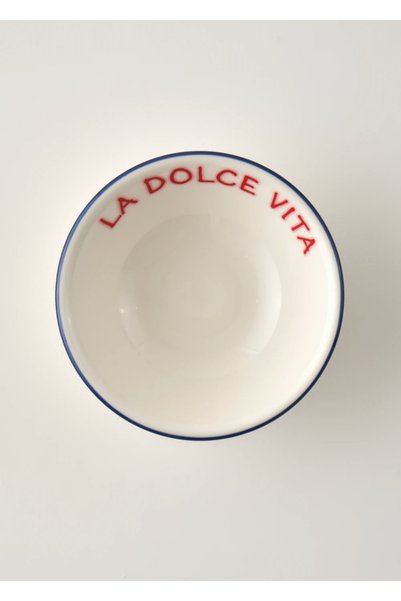 Line Porcelain Pit Presentation Bowl Navy Blue (9.5 cm)