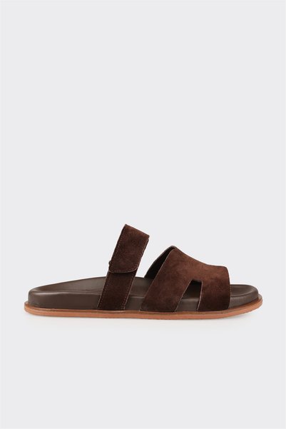 Brown Women's Flat Slippers