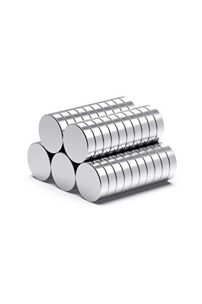 Ø10x3 mm неодимиумски магнет - сет од 50 парчиња