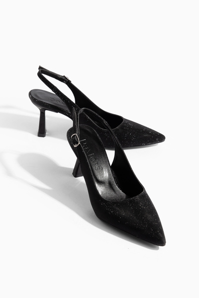 D349 Women's Open Back Classic High Heel Shoes