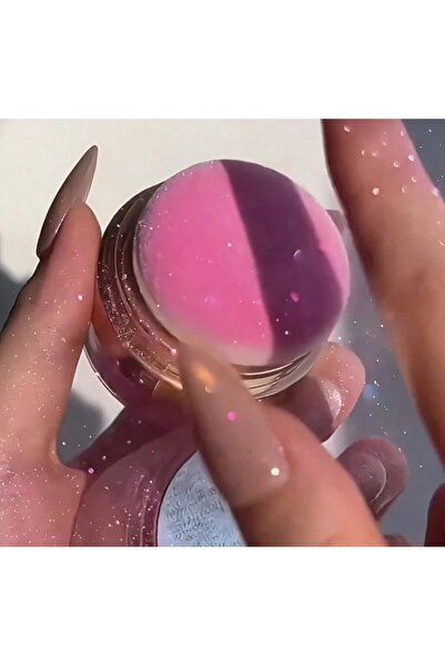 Сјаен спреј со пудра за осветлување на тело, коса и лице - 3g Highlighter (сребрен/шампањ сјај)