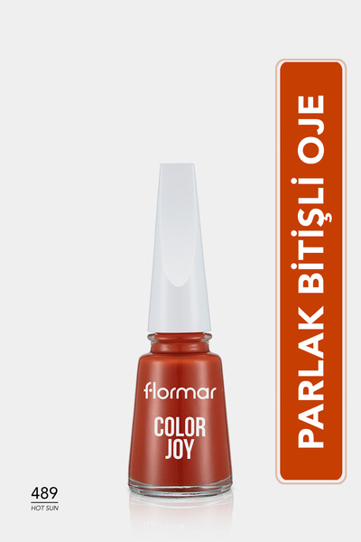 Color Joy лак за нокти со висок пигмент и сјаен финиш - 489 HOT SUN