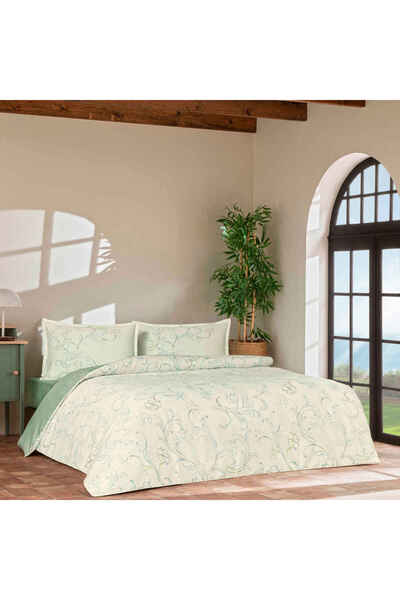 Allday Verra Cotton Satin Double Duvet Cover Set White