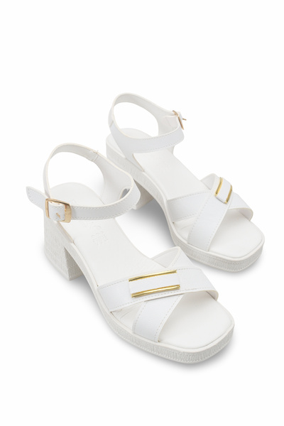 Larissa Diva Women's Heeled Sandals 0012342 White