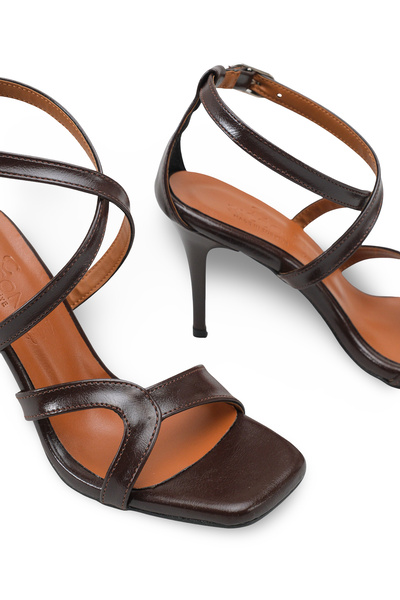 Adara Flora Women's Heeled Shoes 0012713 Brown Rustic
