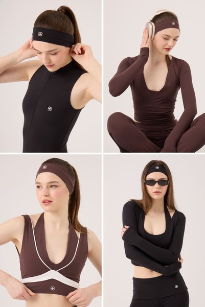 Holly Hair Band Black-Brown Set