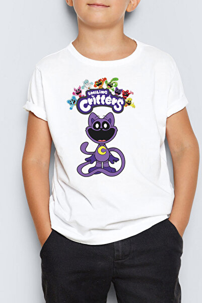 Унисекс детска маица со принт Smiling Critters CatNap MR-04