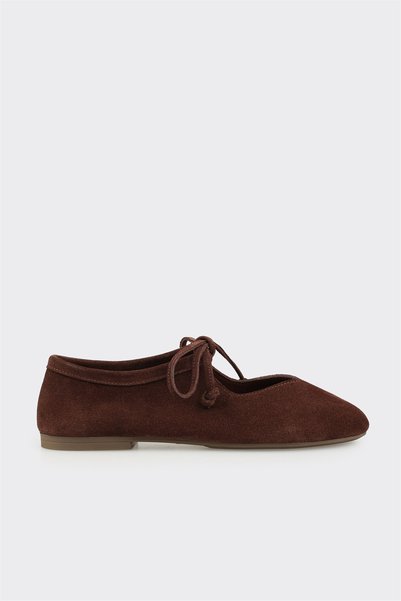 Brown Leather Women's Casual Shoes