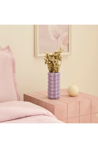 Rocco Cylinder Vase Lilac 9.3 X 9.3 X 18 cm