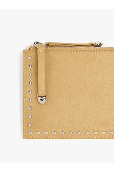 Women's Studded Detail Hearts Wallet