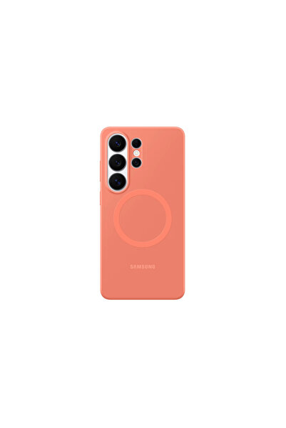 Galaxy S26 Ultra силиконска магнетна футрола корална
