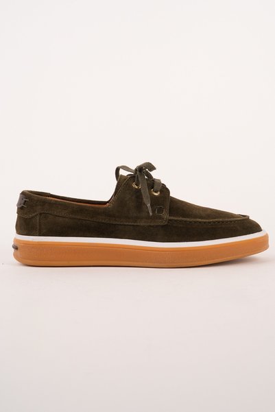 Craft Genuine Suede Leather Lace-Up Men's Casual Loafer Shoes