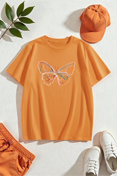 Unisex Butterfly Printed T-shirt