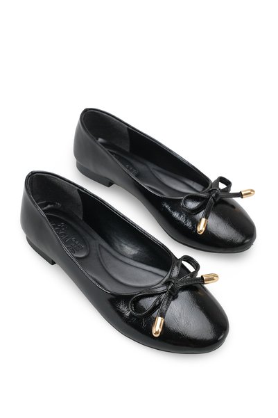 Nova Luce Orthopedic Women's Ballerina Flats 001207 Black Rustic
