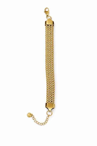 316L Stainless Steel Gold Plated Wicker Chain Model Women's Bracelet