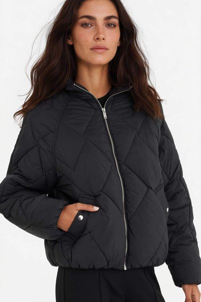 Water Repellent Regular Fit Hooded Coat F2803Ax25Wn