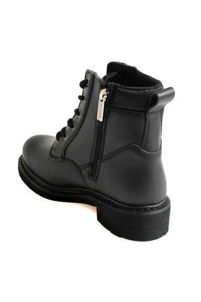 Black Genuine Leather Women's Boots & Booties Hd0777009803