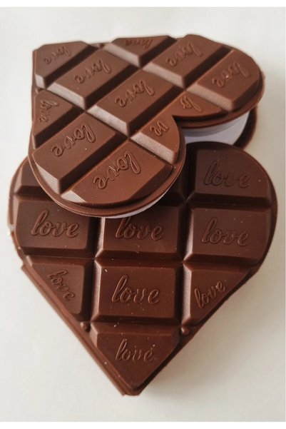 Heart-Shaped Chocolate Patterned Scented Notebook