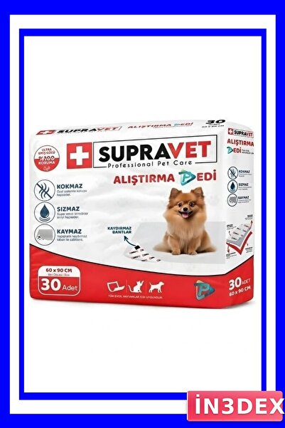Supravet влошки за обука на кучиња за вршење нужда 30 парчиња 60x90 Cm