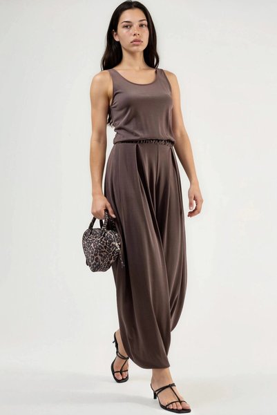 Busem Pleated Modal Overalls