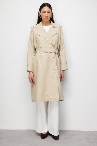 Beige Classic Trench Coat