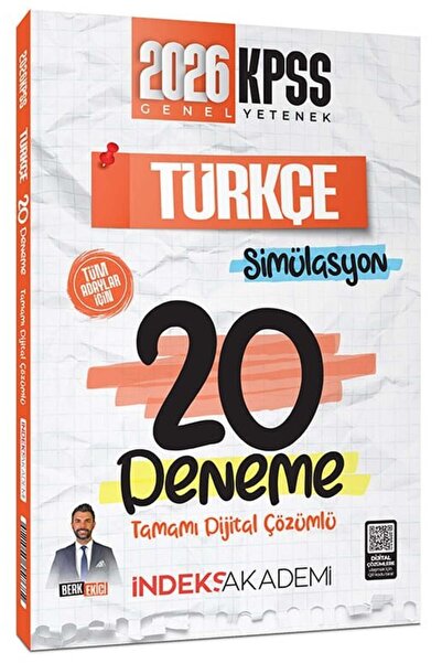 2026 KPSS турска симулација 20 тестови со решенија - Berk Ekici Publishing