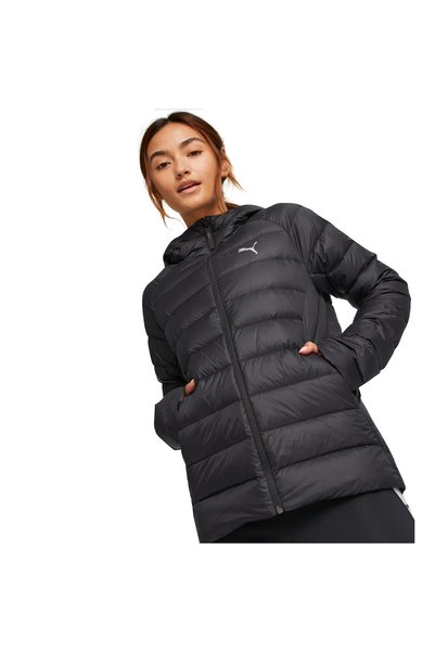 Packlite hooded down women's black casual style coat 84940701