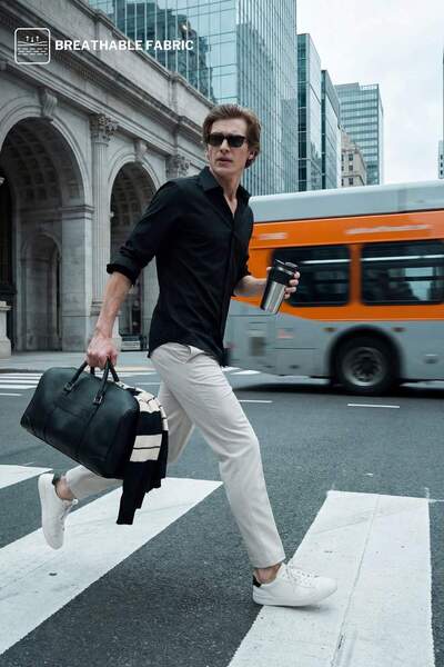 Дишлива лесна за пеглање Slim Fit основна кошула F9884AX26SP