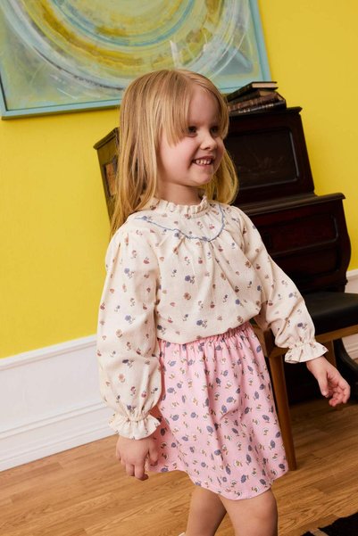 100% Cotton Floral Shirt Baby Girl G8095A526Sp