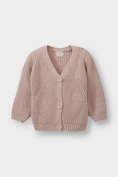 V-Neck Buttoned Knitwear Cardigan Baby Girl A4081A524Au