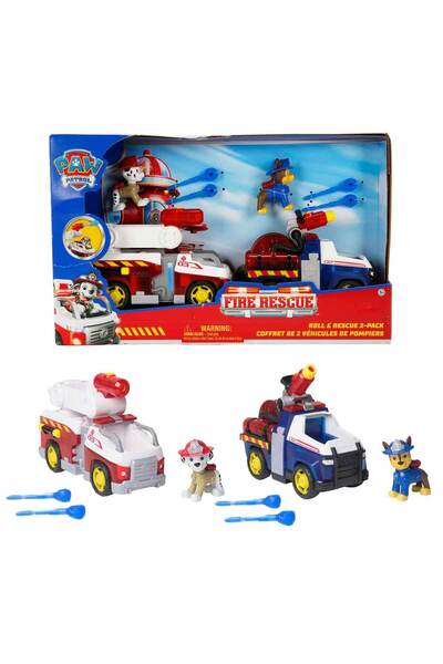 Fire Rescue Roll & Rescue возила за мисија и комплет од 2 фигури