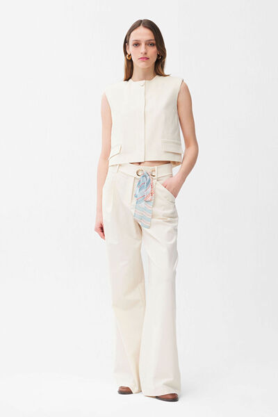 Bird Eye Detailed Trousers