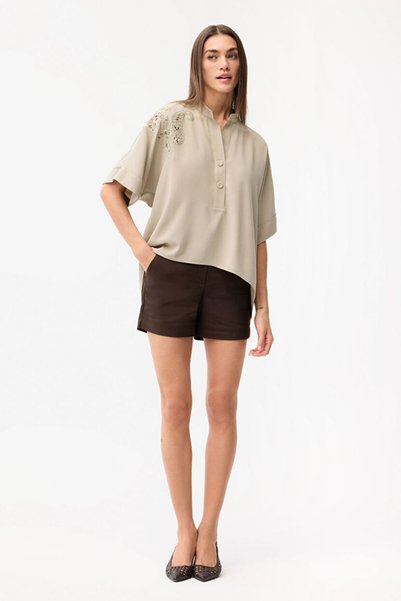 Paçası Slit Shorts