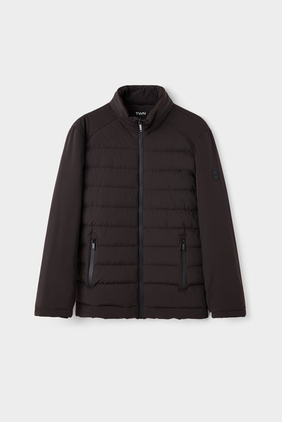 Relaxed Fit Brown Plain Coat