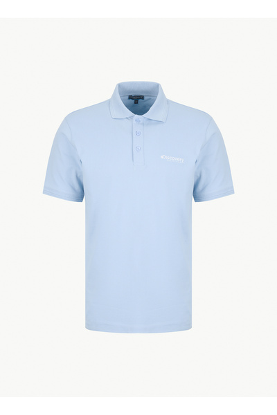 D6Sm-Tst3800 Blue Regular Fit Men's Polo T-Shirt