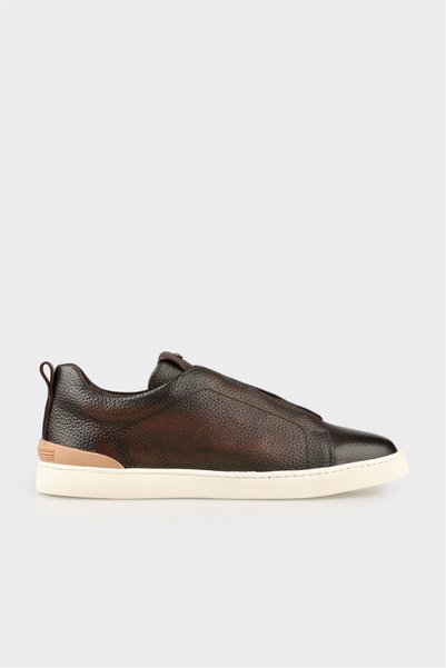 Brown Leather Men's Daily Shoes