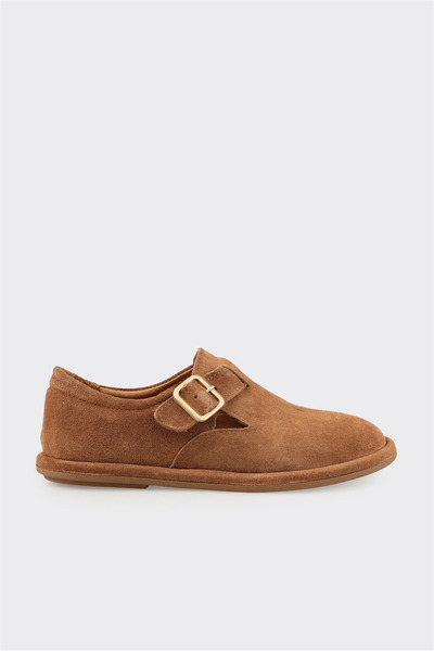 Tan Leather Women's Casual Shoes