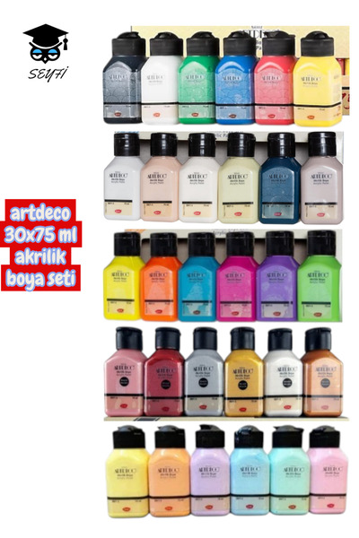 Artdeco 30X75 ml Acrylic Paint Set Complete Set 30 Colors
