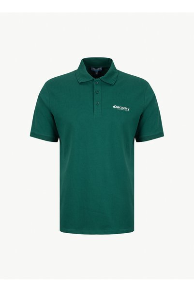 D6Sm-Tst3800 Green Regular Fit Men's Polo T-Shirt