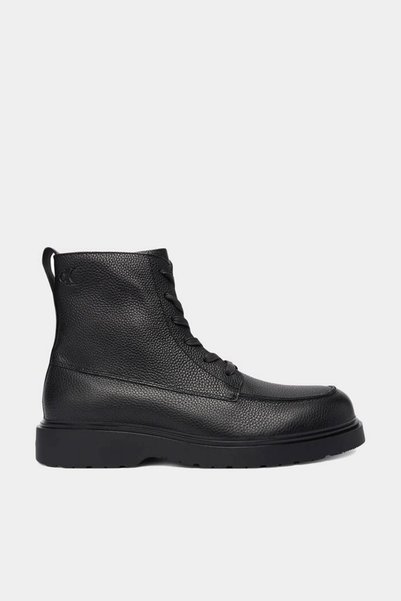 Combat Ess Lace up Apron Lth W Black Men's Boots