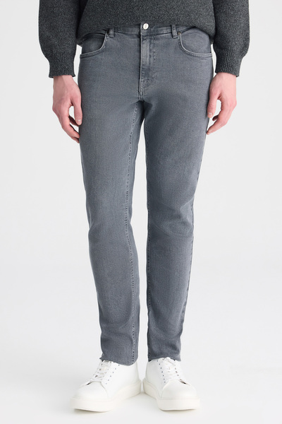 Super Slim Fit Anthracite Denim Trousers