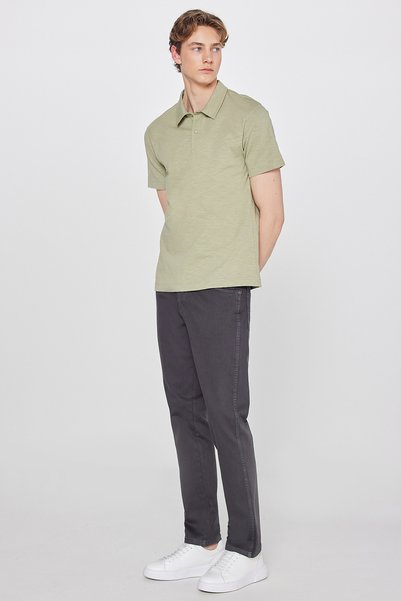Texas Slim Fit Slim Fit Normal Waist Anthracite Flexible Trousers