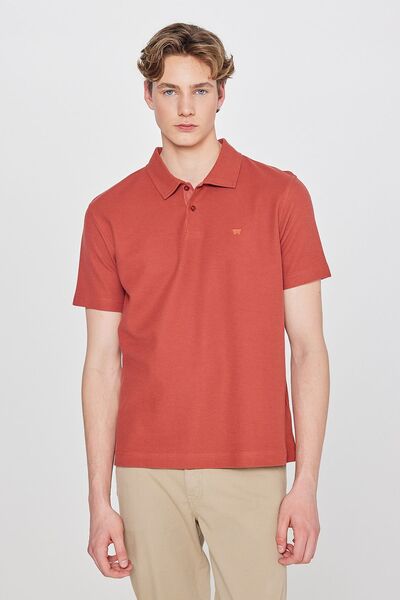 100% Cotton Regular Fit Normal Cut Polo Neck T-Shirt