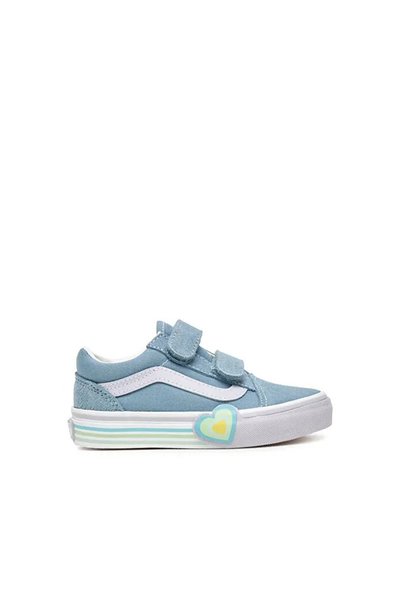 Old Skool V Heart Kids Blue Sneaker