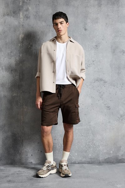 Regular Fit Cargo Bermuda Shorts